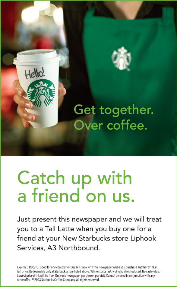 23.5 Degrees - Starbucks - Front Page Advert